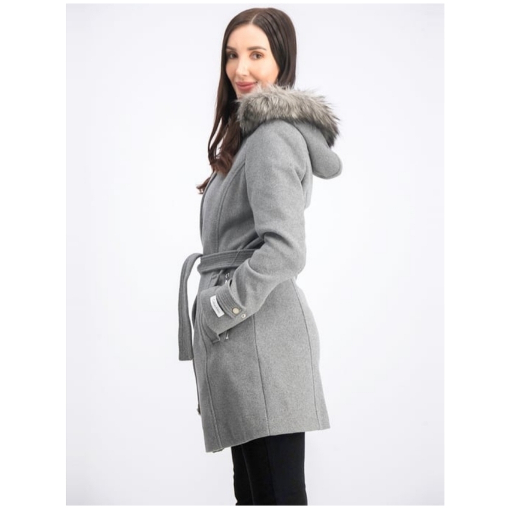 NEW! Calvin Klein Wool Coat - Picture 2 of 16
